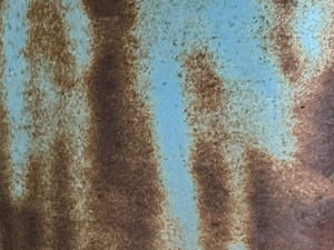 Blotchy rusted metal