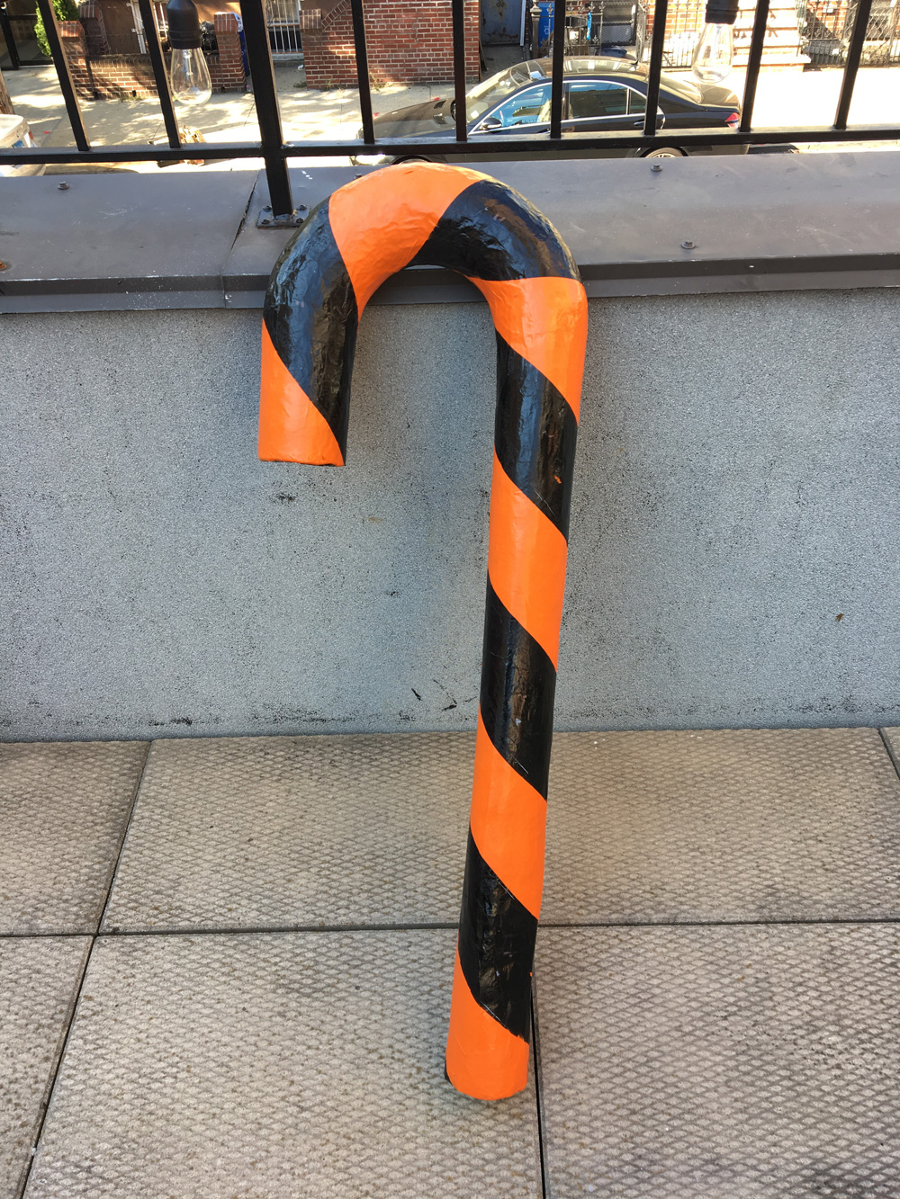 Making giant candy canes - Finished!