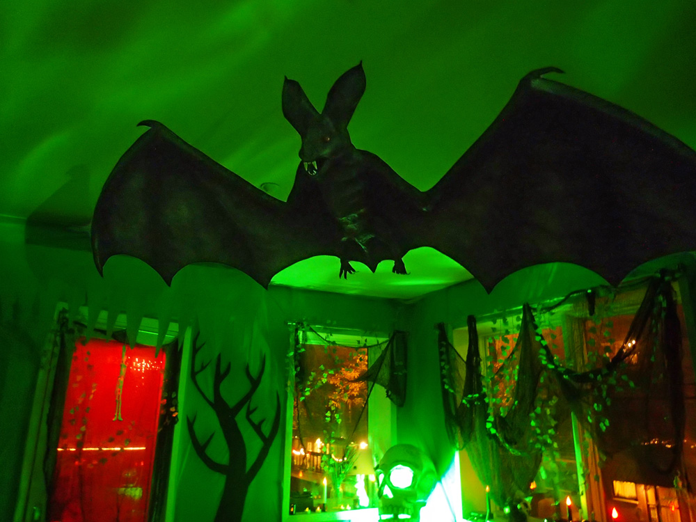 Giant papier mache bat