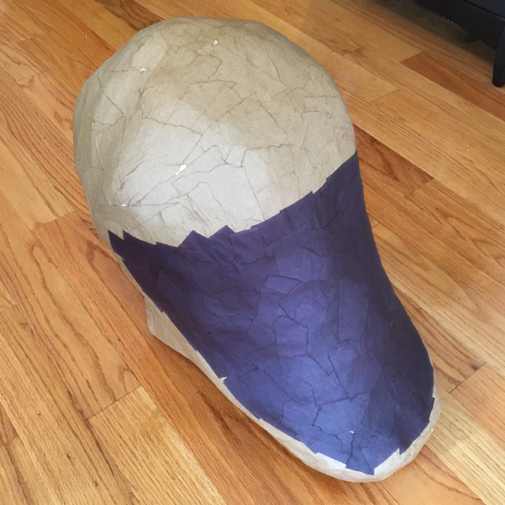 Giant evil clown Pez dispenser - paper mache on the head