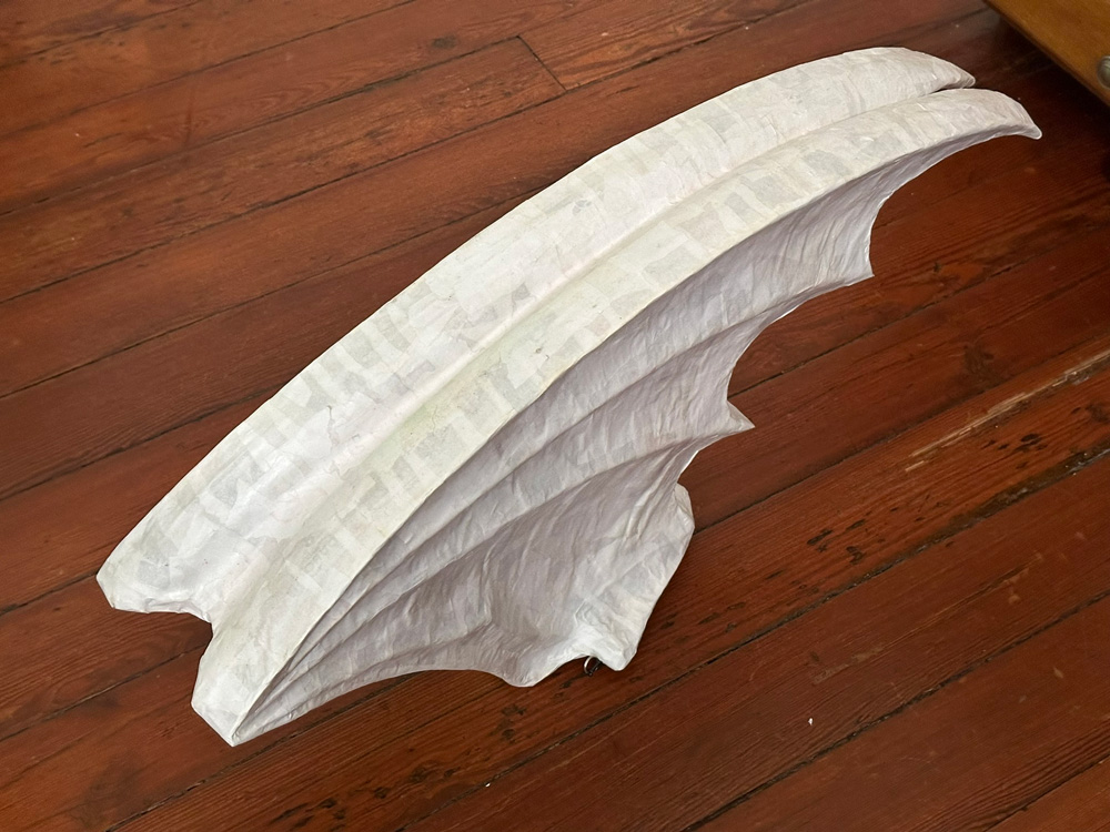 Another view of the finished wings