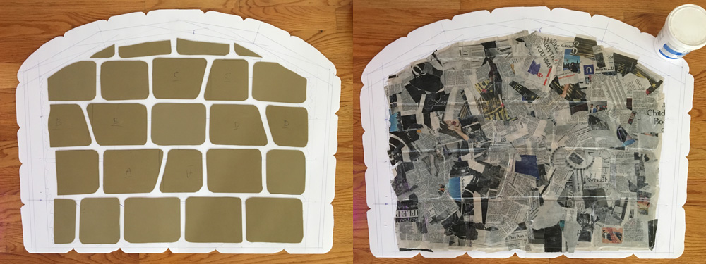 Hansel and Gretel oven prop - craft foam and paper mach&eacute; /