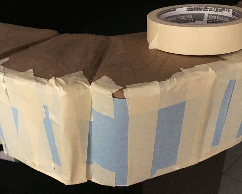 Hansel and Gretel oven prop - building the outer edges /