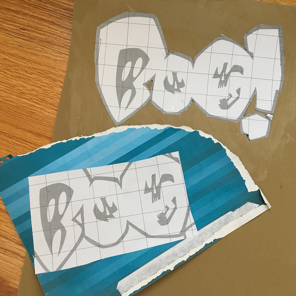 Haunted book sculpture - craft foam and paper for the logo