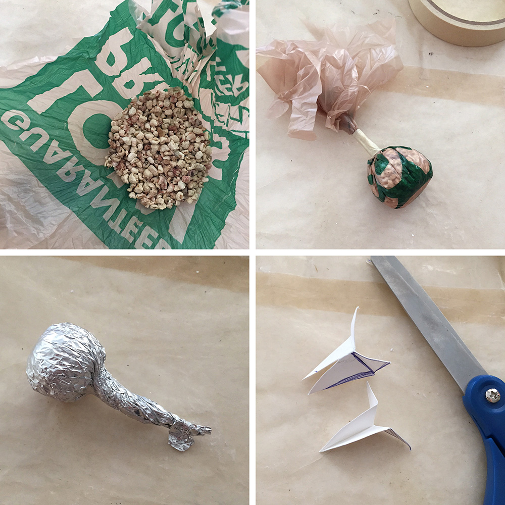Making the bird skull