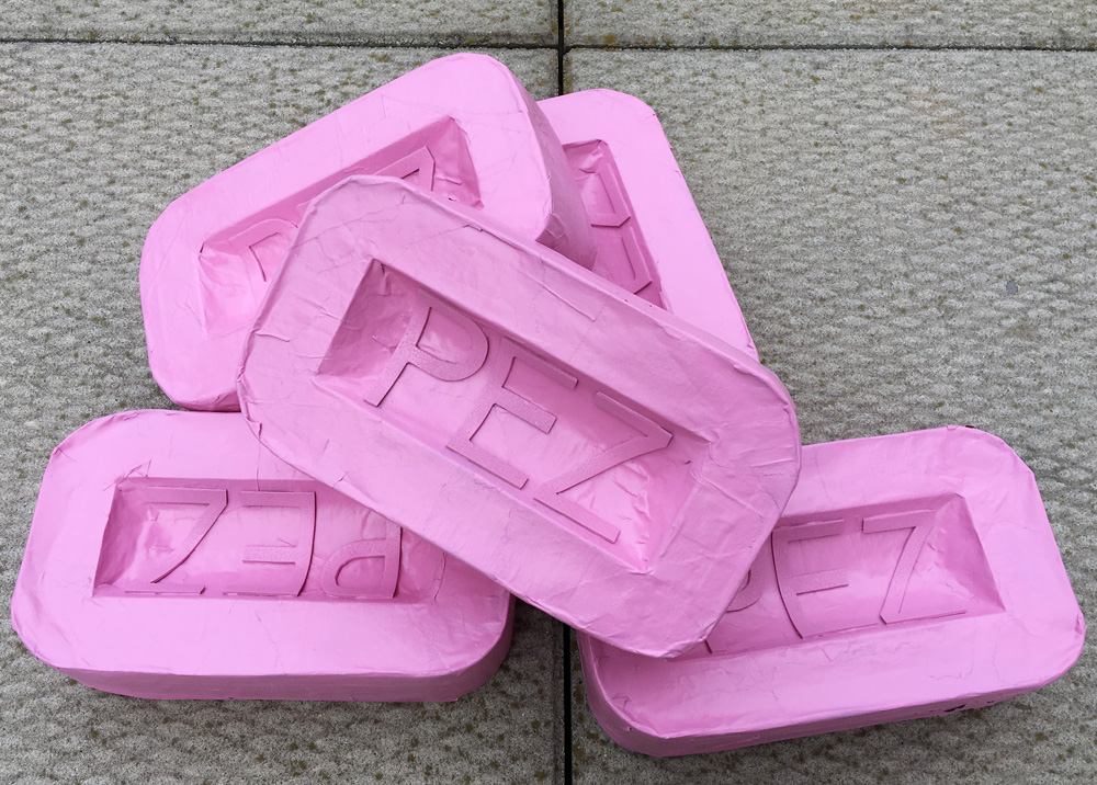Making giant PEZ candies - finished!
