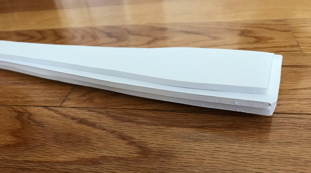 gluing the foam layers together