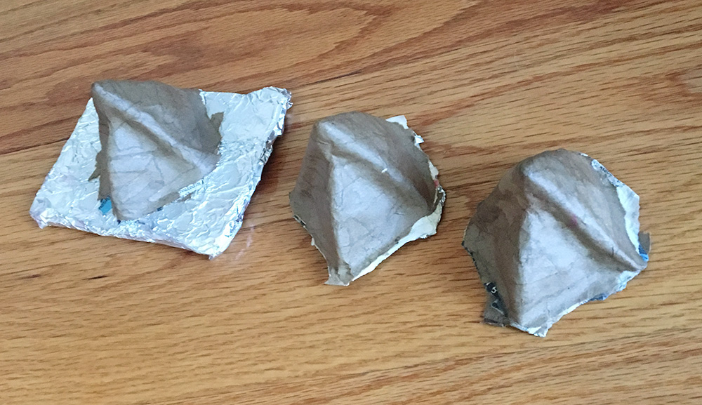 paper mache beaks finished