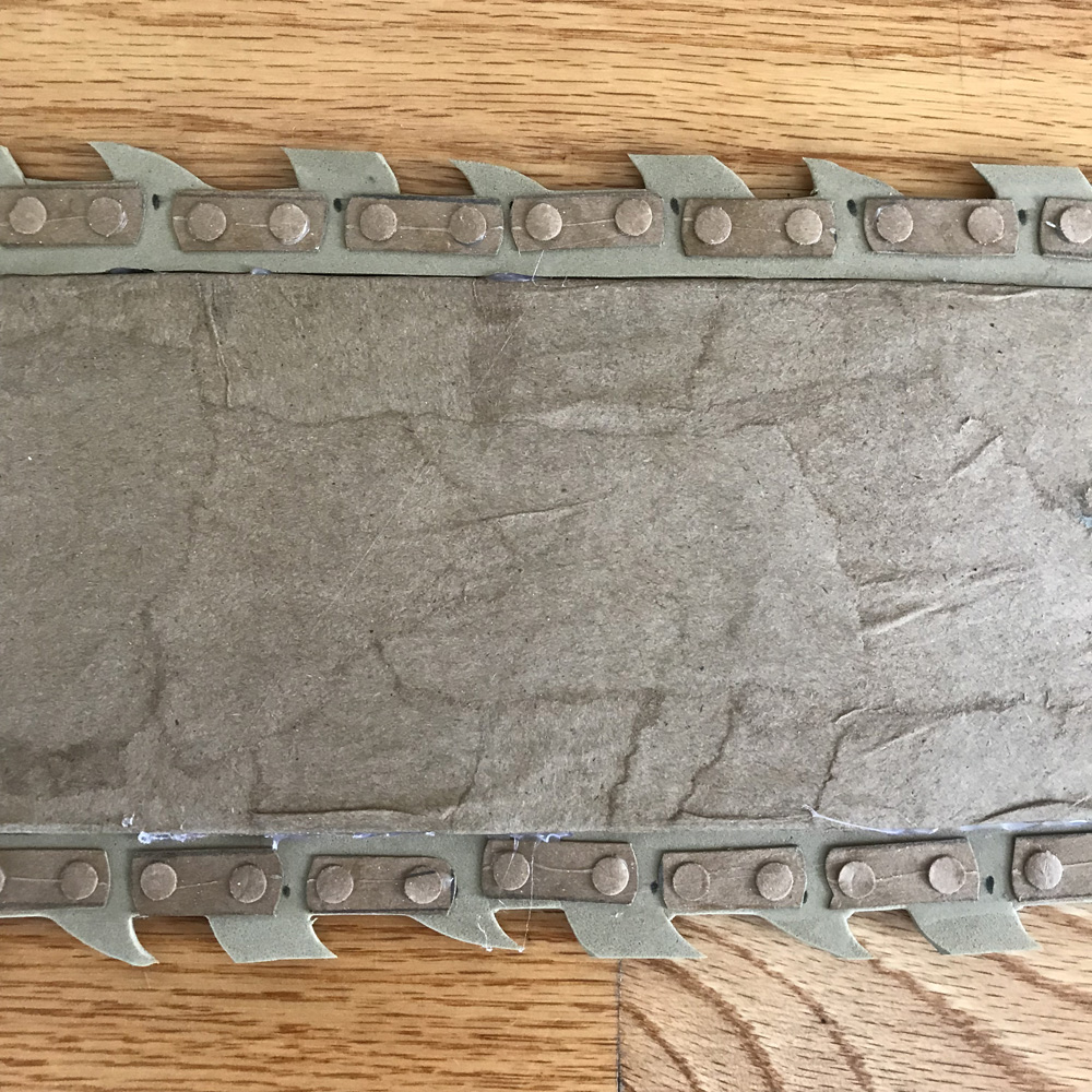 closeup of the blade