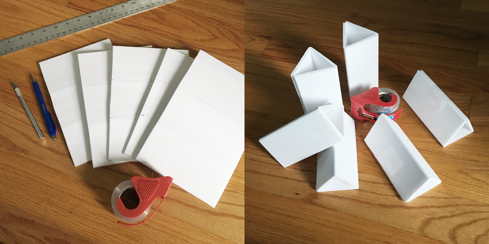 Giant paper mache gummi bears - foam board supports