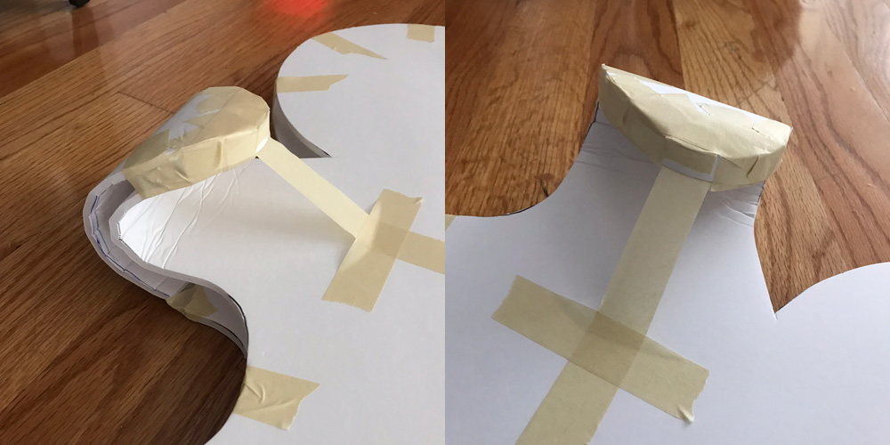 Paper mach&eacute; gingerbread men - curling the hand