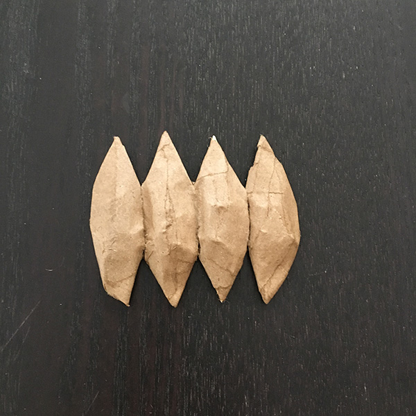 Wolf skull mask - making the front teeth