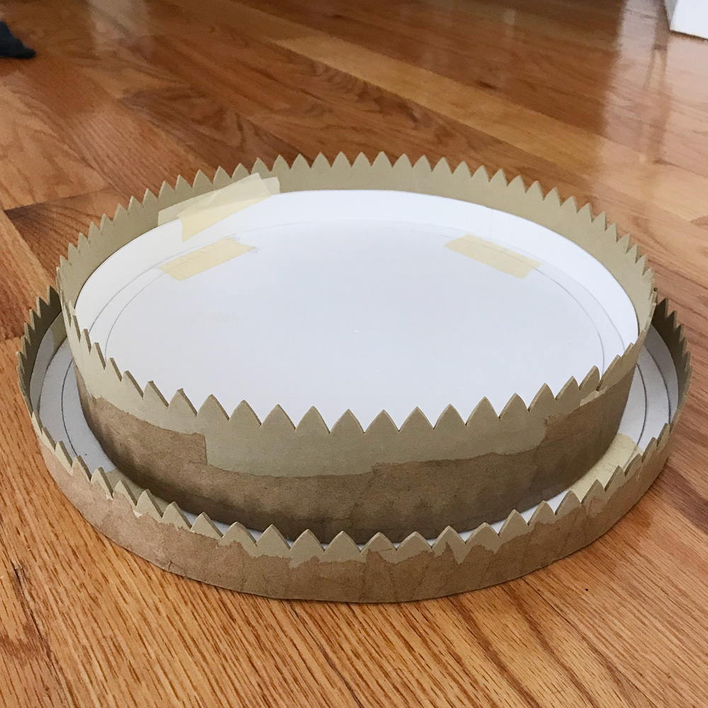 Making working gears out of foam - rotating rings