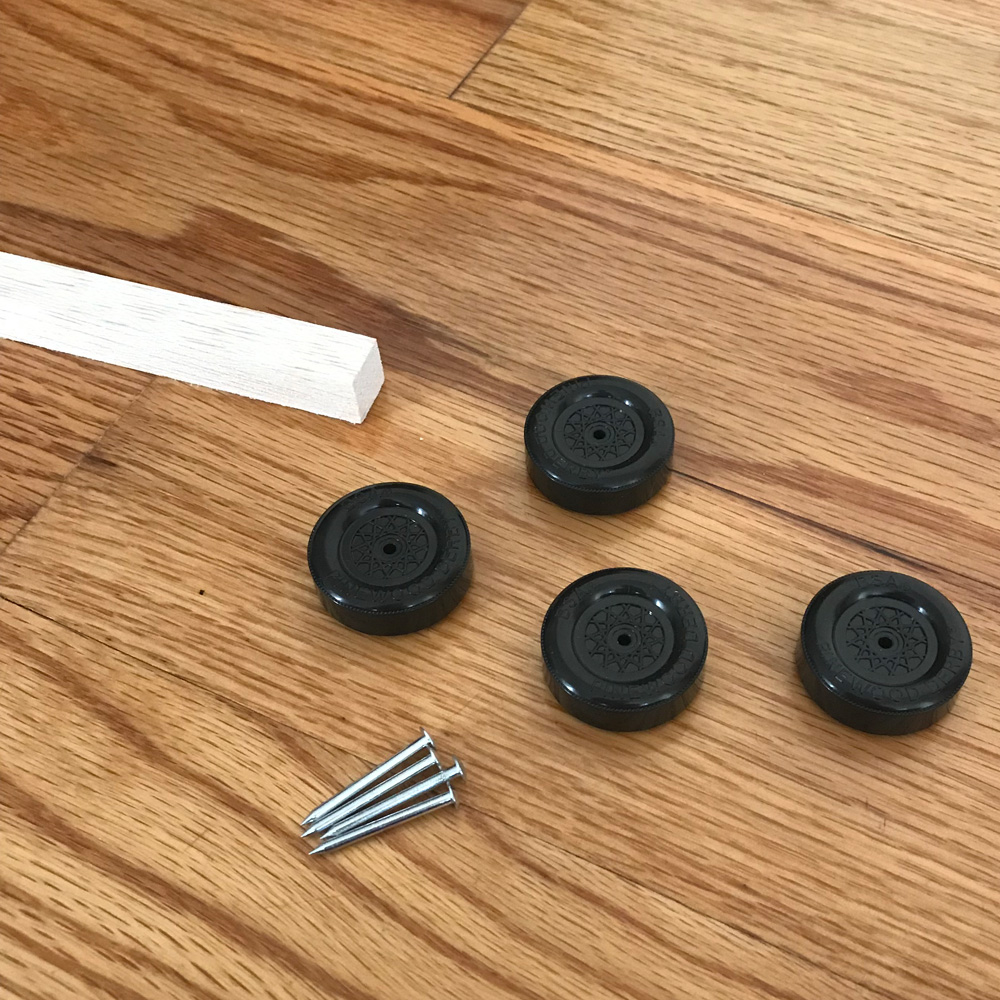Making working gears out of foam - plastic wheels