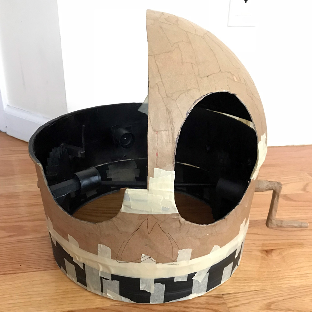 Half-dome of the skull completed